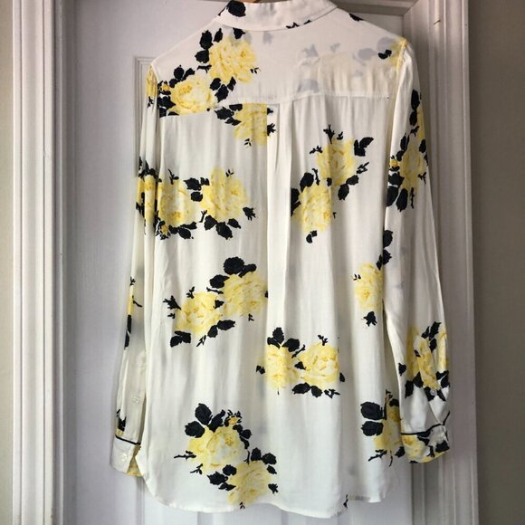 GANNI Floral Print Long Sleeve Blouse size 36 - Picture 4 of 8